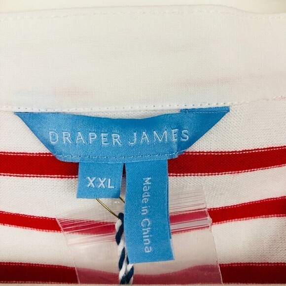 Draper James Womens Striped T-Shirt Dress in Lipstick Red Multi XX-Large - Picture 9 of 11
